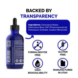 Chemist Labs Methylene Blue 2% Liquid Supplement bottle packaging