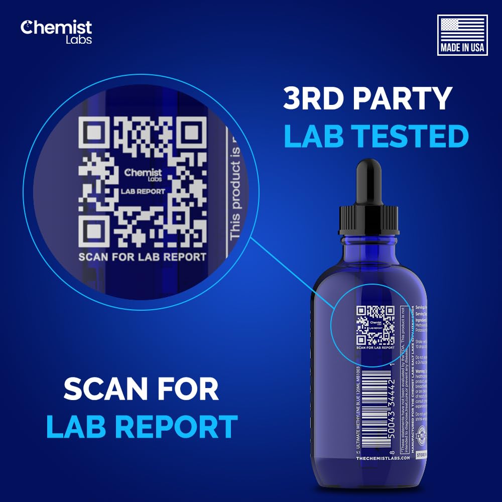 Chemist Labs Methylene Blue 2% Liquid Supplement ingredients list