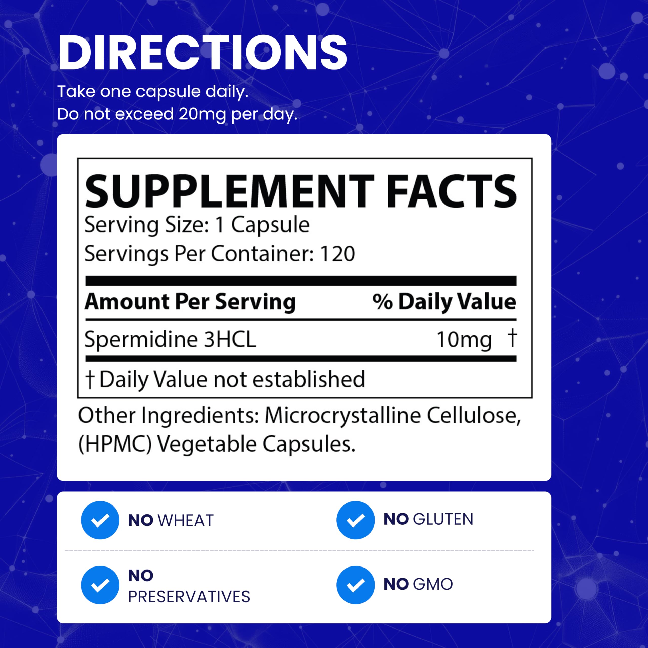 Chemist Labs Spermidine Supplement lab testing graphic
