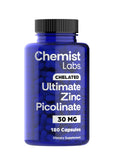 Chemist Labs Zinc Picolinate Supplement 30mg front view