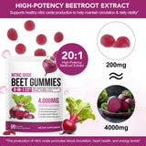 chenyayun Beet Root Gummies back view with nutritional information