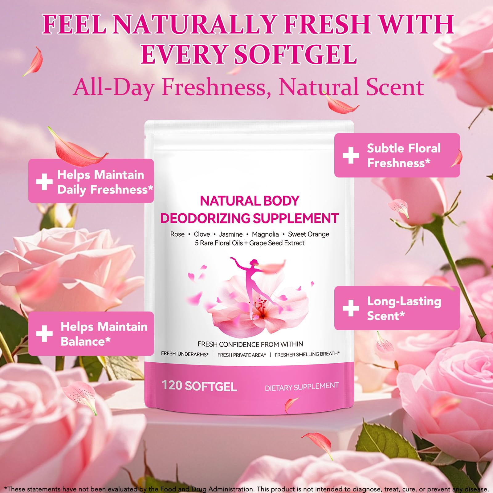 chenyayun Floral Harmony Perfume Softgels close-up of softgel