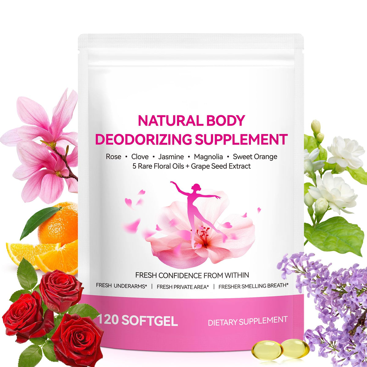 chenyayun Floral Harmony Perfume Softgels front view with packaging