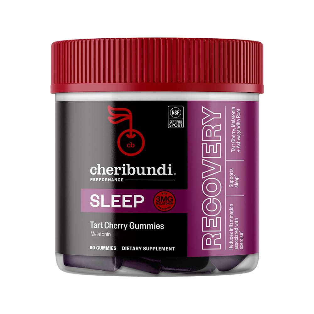 Cheribundi Sleep Gummies front view with packaging