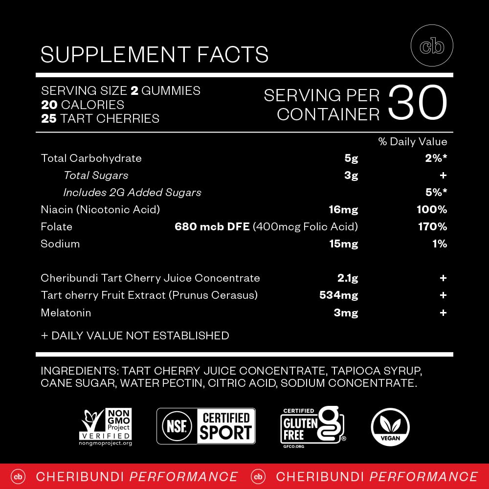 Cheribundi Sleep Gummies in a lifestyle setting