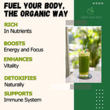 Chérie Sweet Heart Organic Moringa & Spirulina Blend mixed in smoothie