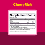 CherryRich Super Strength Cherry Concentrate softgels with fresh cherries