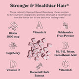 CHEWSY Beautiful Hair Fruity Chews nutritional information