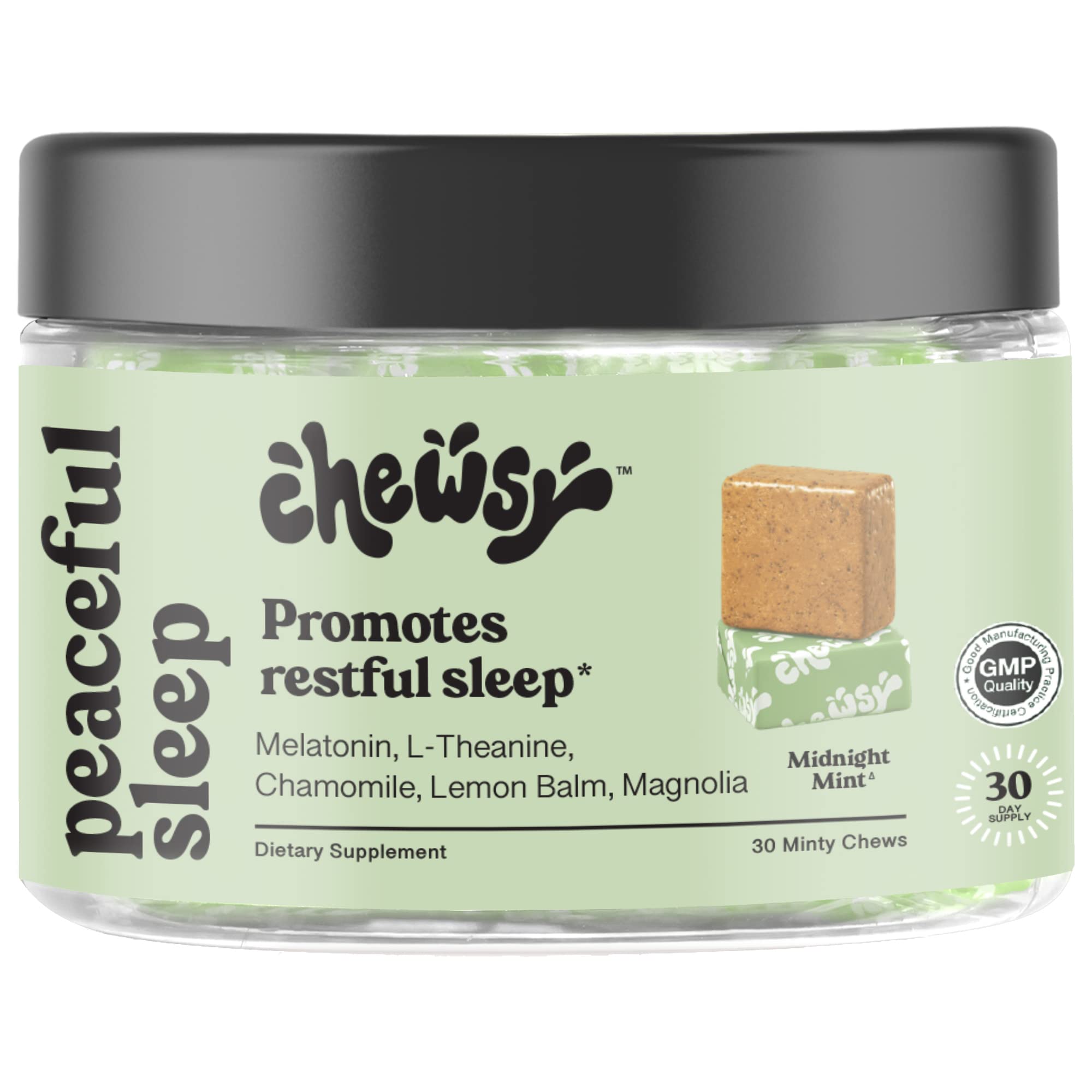 Chewsy Peaceful Sleep Chews packaging front view