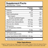 CHEWSY Youthful Skin Fruity Chews Vitamins individual chew close-up