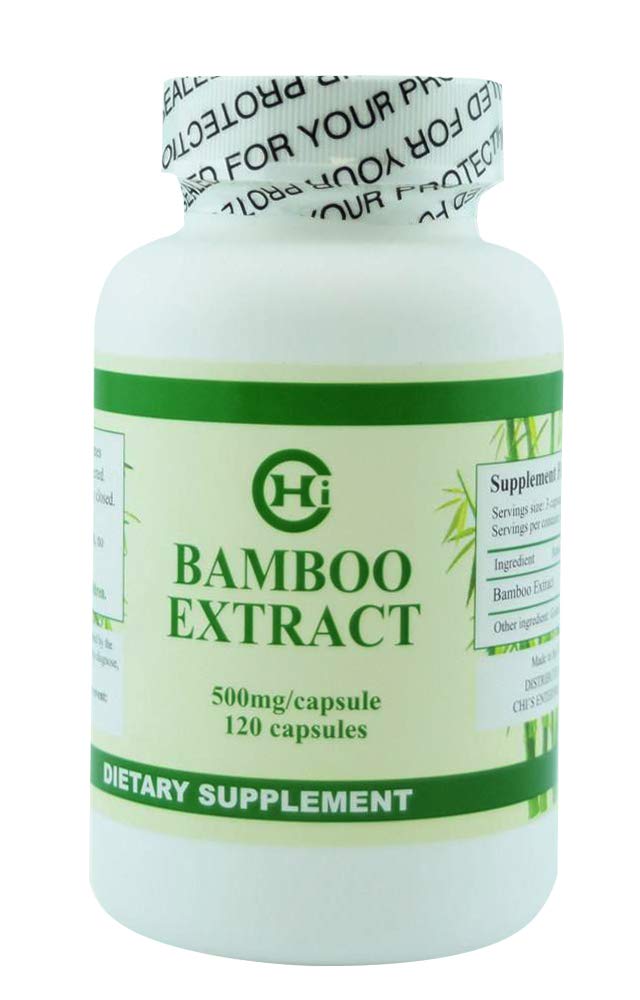 Chi's Enterprise Bamboo Extract 500mg 120 capsules front view
