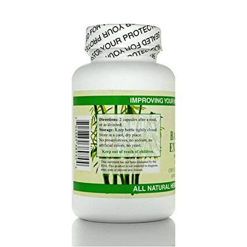 Chi's Enterprise Bamboo Extract 500mg 120 capsules with measuring spoon