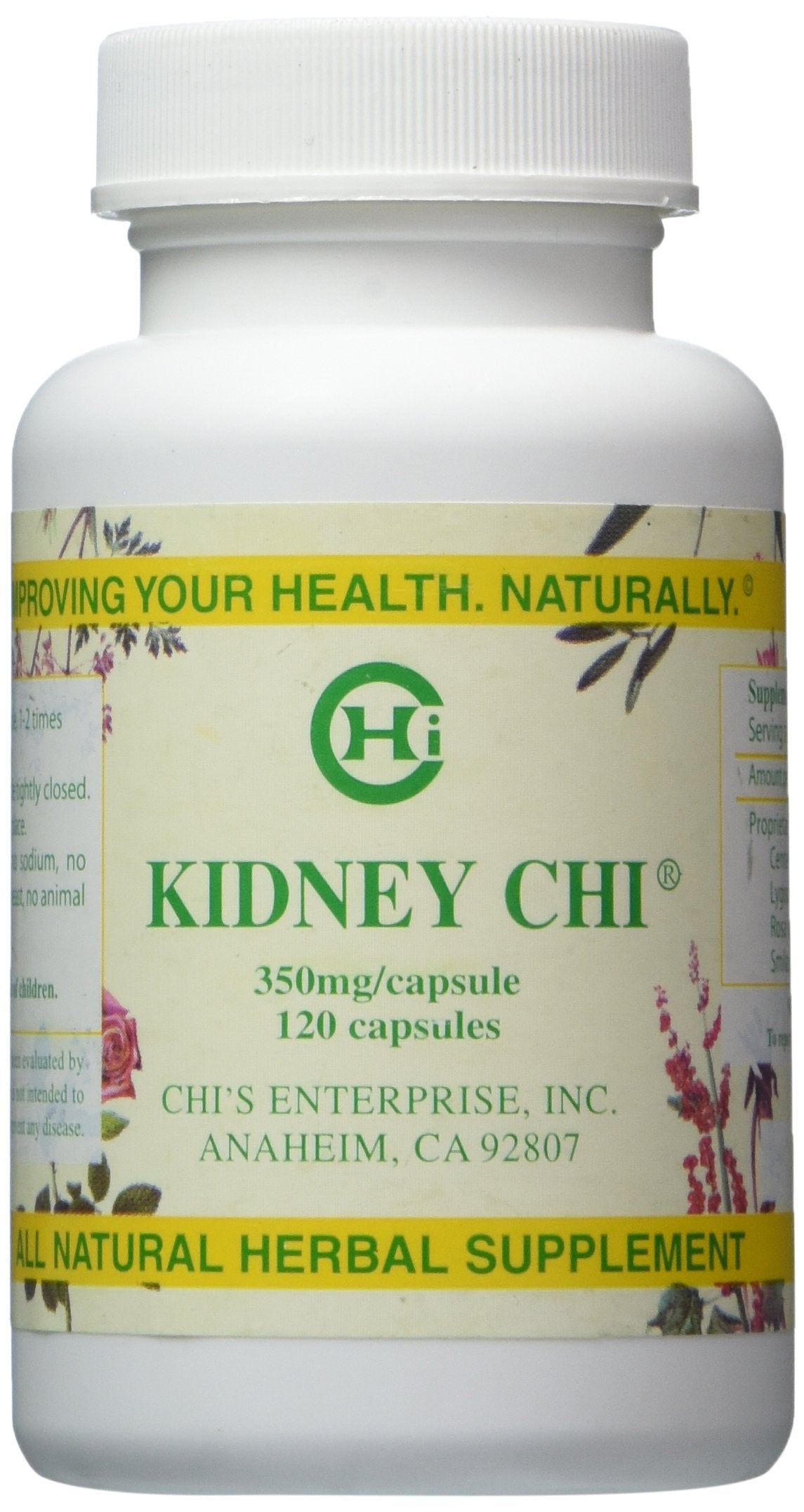 Chi's Enterprise Kidney Chi Blended Vitamin Supplement 120 capsules front view