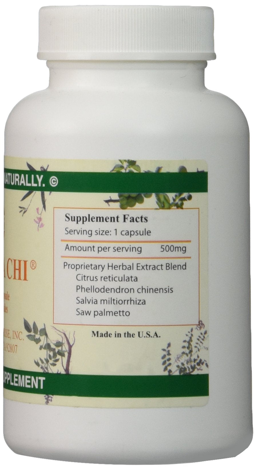 Chi's Enterprise Prosta Chi Saw Palmetto 120 Capsules side view