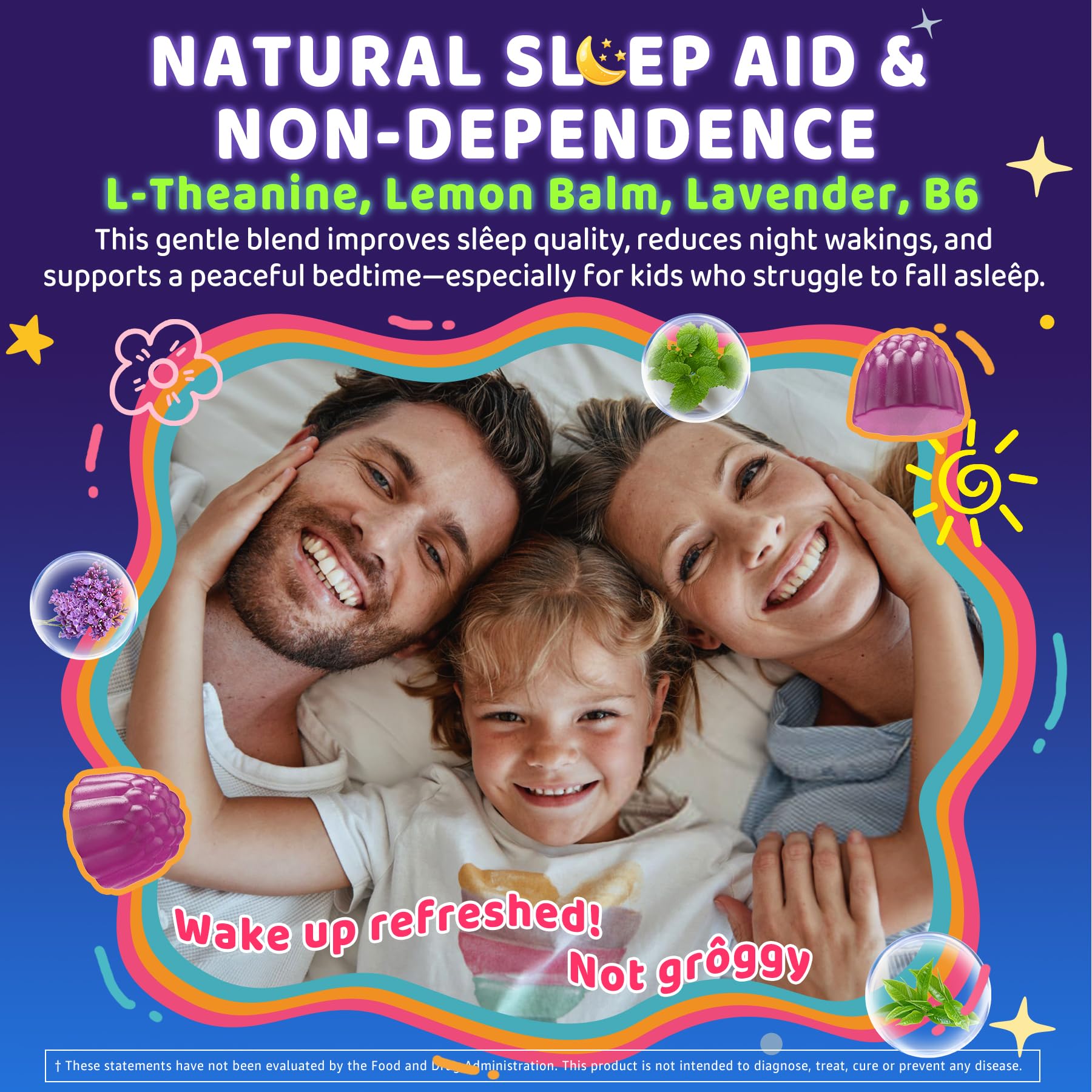 Child holding ELLAMENTZ Sleep Gummies