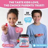 Child holding YANLUOBO Kids Methylated Multivitamin Gummies