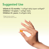 CHILDLIFE ESSENTIALS Algae DHA Chewable Softgels dosage instructions