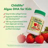 CHILDLIFE ESSENTIALS Algae DHA Chewable Softgels nutritional information