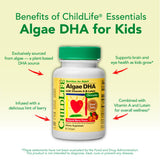 CHILDLIFE ESSENTIALS Algae DHA Chewable Softgels packaging