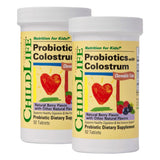 ChildLife Essentials ChildBiotics Probiotics with Colostrum 90 tablets front view