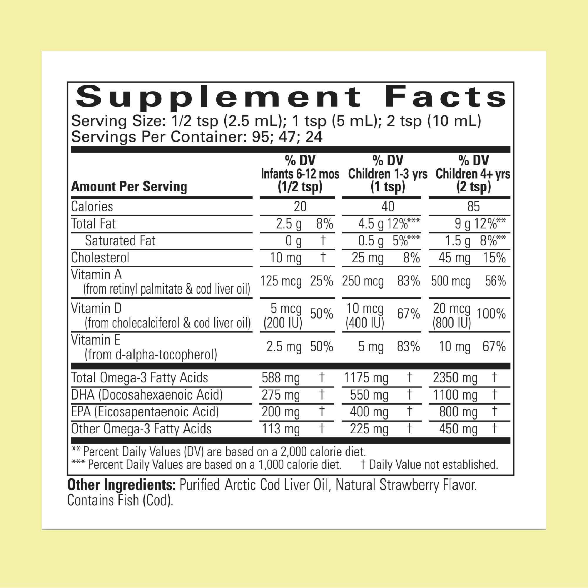 ChildLife Essentials Cod Liver Oil 409g bottle side view
