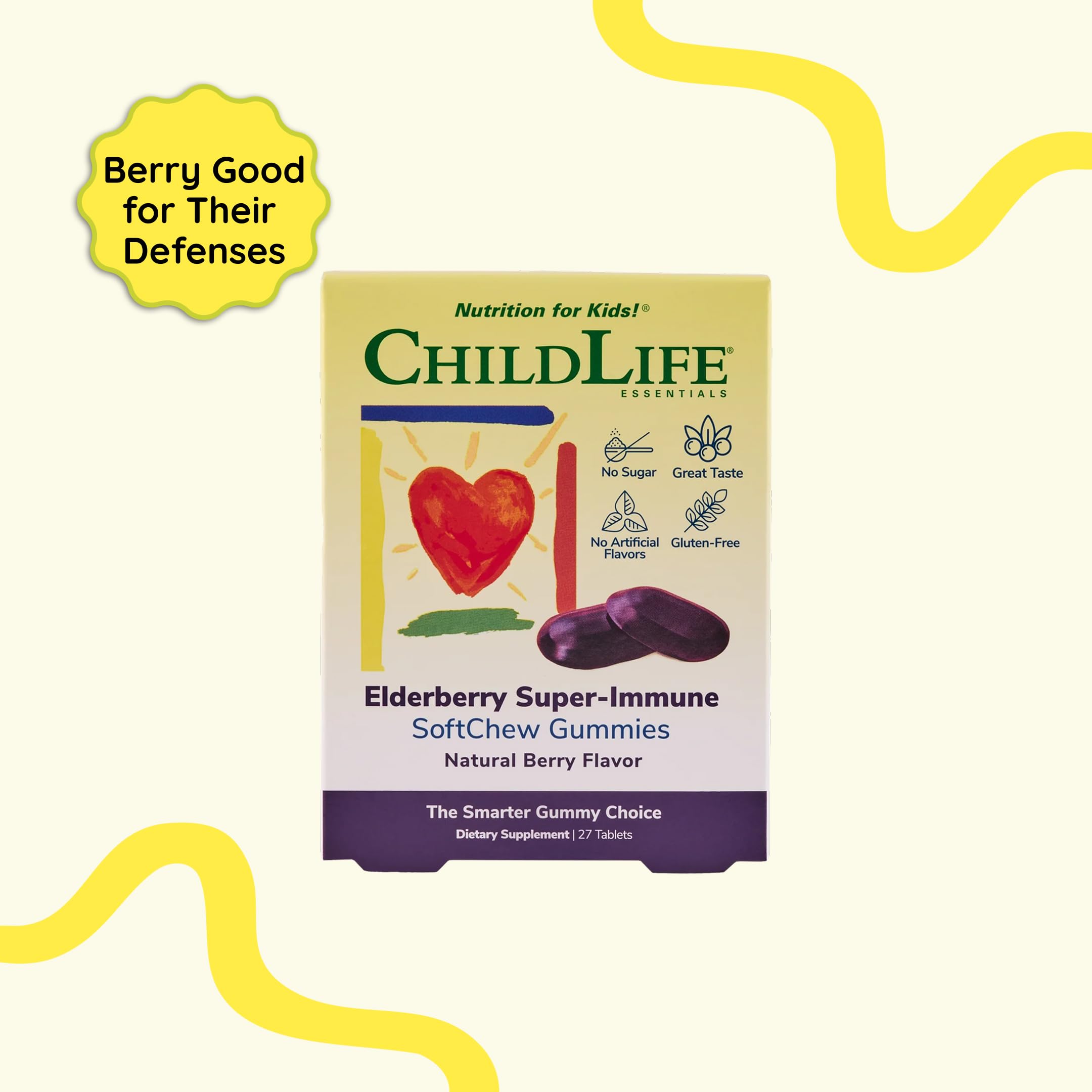 CHILDLIFE ESSENTIALS Elderberry SoftChew Gummies close-up