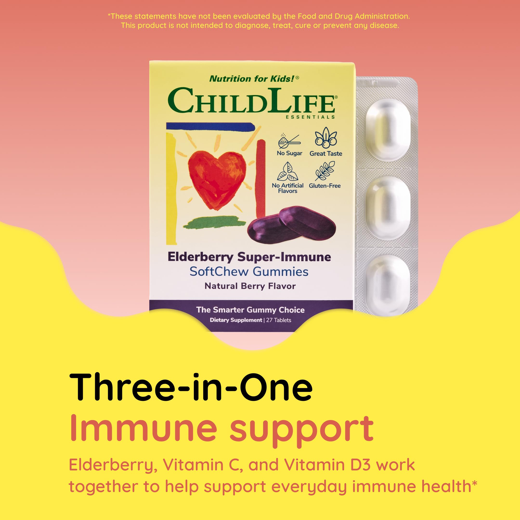 CHILDLIFE ESSENTIALS Elderberry SoftChew Gummies ingredients list