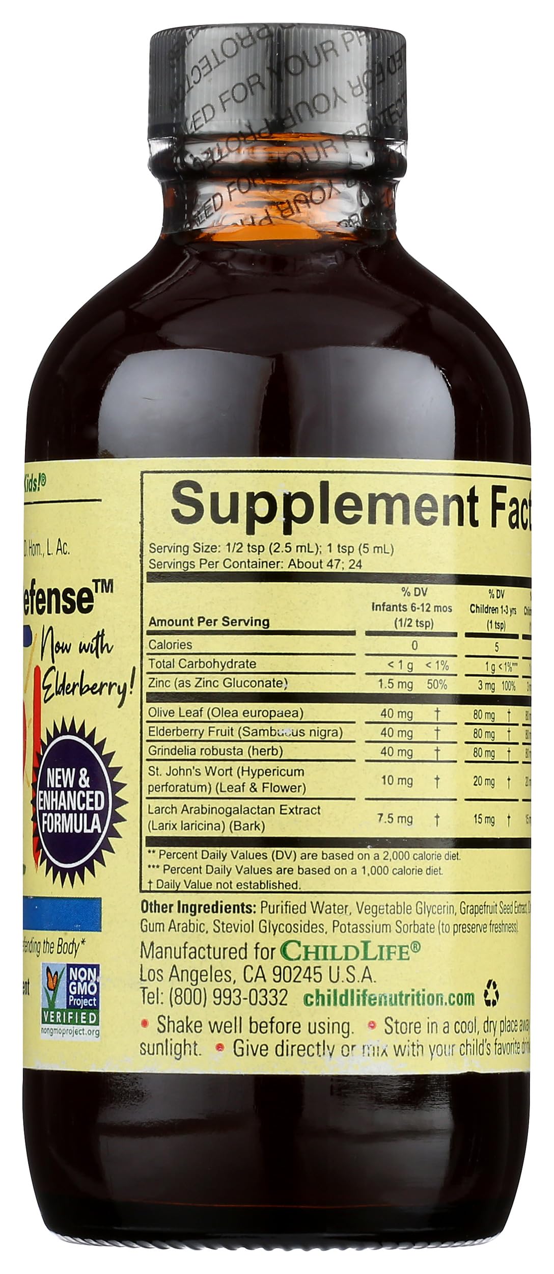 ChildLife Essentials First Defense daily wellness Formula packaging