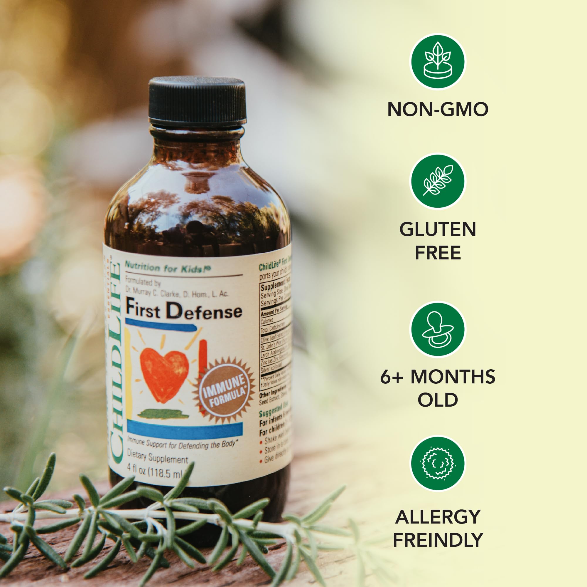 CHILDLIFE ESSENTIALS First Defense Liquid Multivitamin dosage instructions