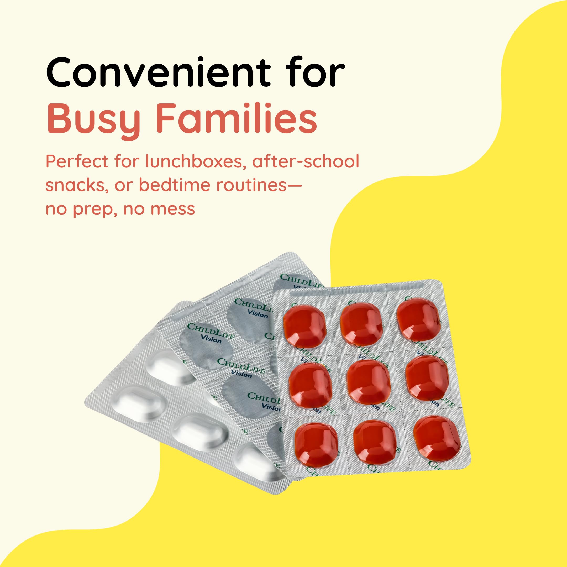 CHILDLIFE ESSENTIALS Healthy Vision Gummies showing gummy texture