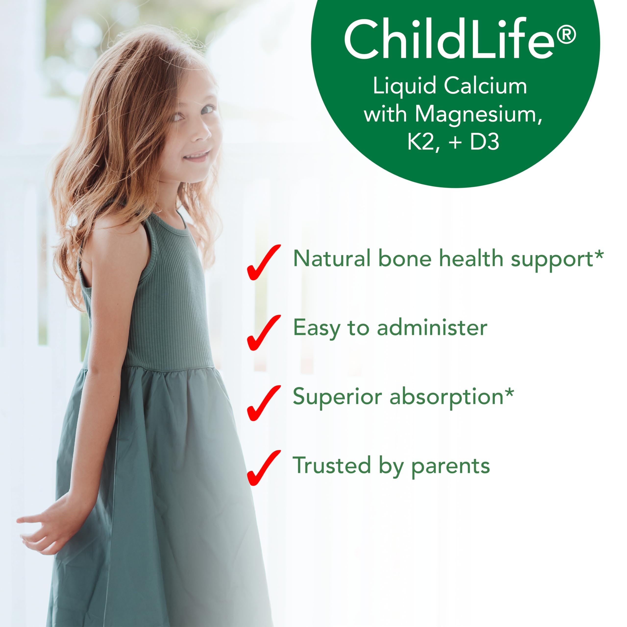 CHILDLIFE ESSENTIALS Liquid Calcium with Magnesium nutritional information