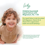 CHILDLIFE ESSENTIALS Liquid Calcium with Magnesium packaging side view