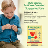 CHILDLIFE ESSENTIALS Multi Vitamin SoftChew Gummies with a measuring spoon