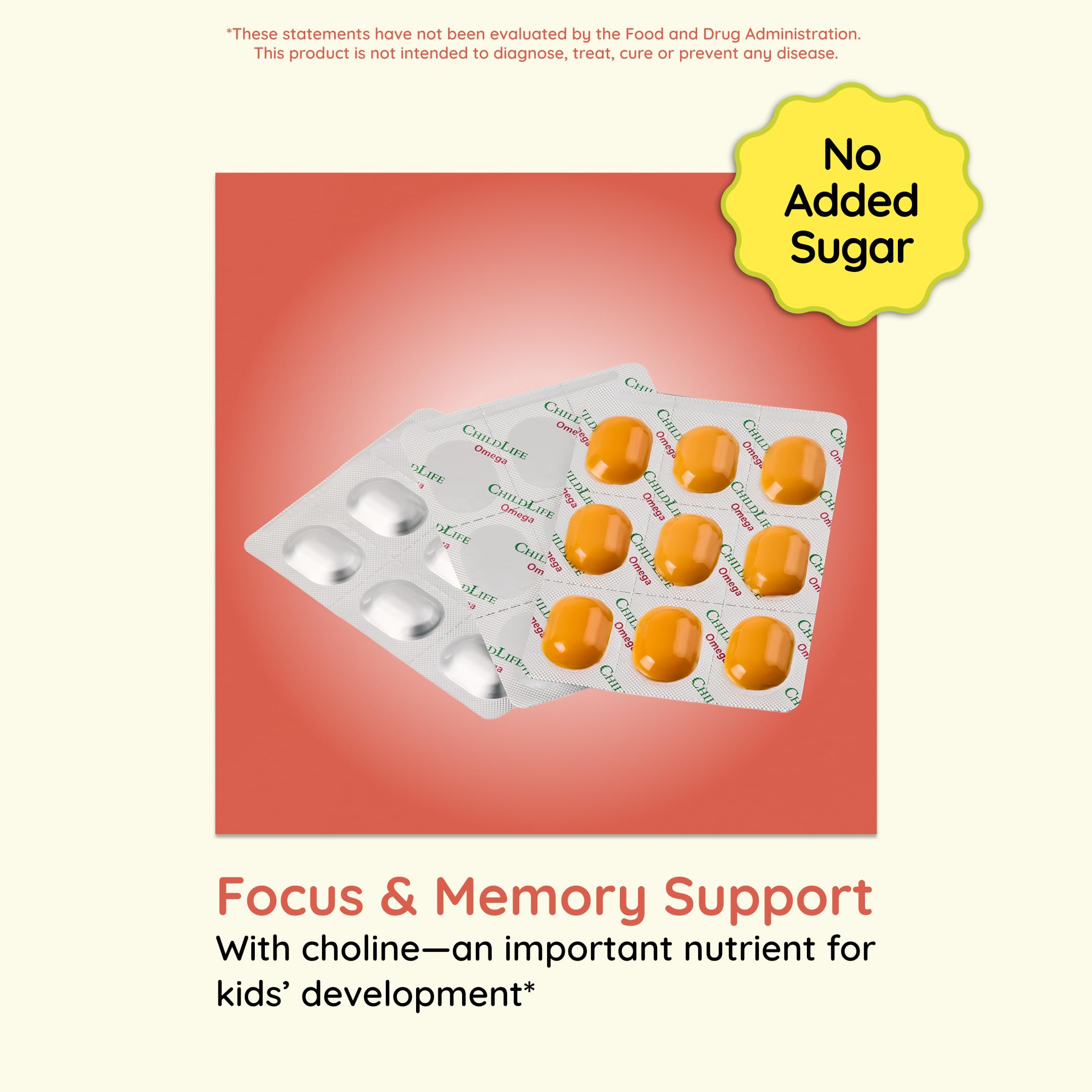 CHILDLIFE ESSENTIALS Omega-3 DHA Gummies on a table