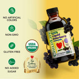 CHILDLIFE ESSENTIALS Organic Liquid Elderberry Syrup nutritional information