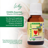 ChildLife Essentials Organic Vitamin D3 Drops 400 IU packaging