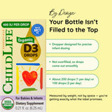 ChildLife Essentials Organic Vitamin D3 Drops 400 IU with dropper