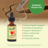 CHILDLIFE ESSENTIALS Vitamin D3 Drops 500 IU berry flavour