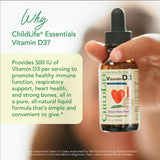 CHILDLIFE ESSENTIALS Vitamin D3 Drops 500 IU dropper