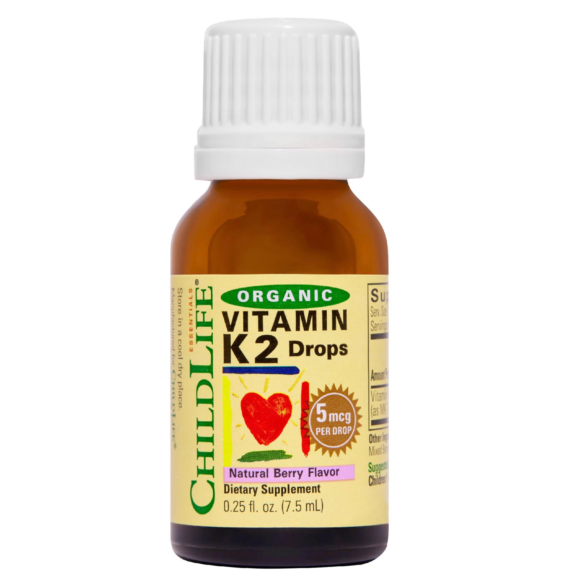 CHILDLIFE ESSENTIALS Vitamin K2 drops front view bottle