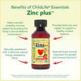 ChildLife Essentials Zinc Plus Liquid Supplement 481g packaging