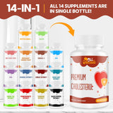 ChiQwench 14-in-1 Cholesterol Complex Supplements back view