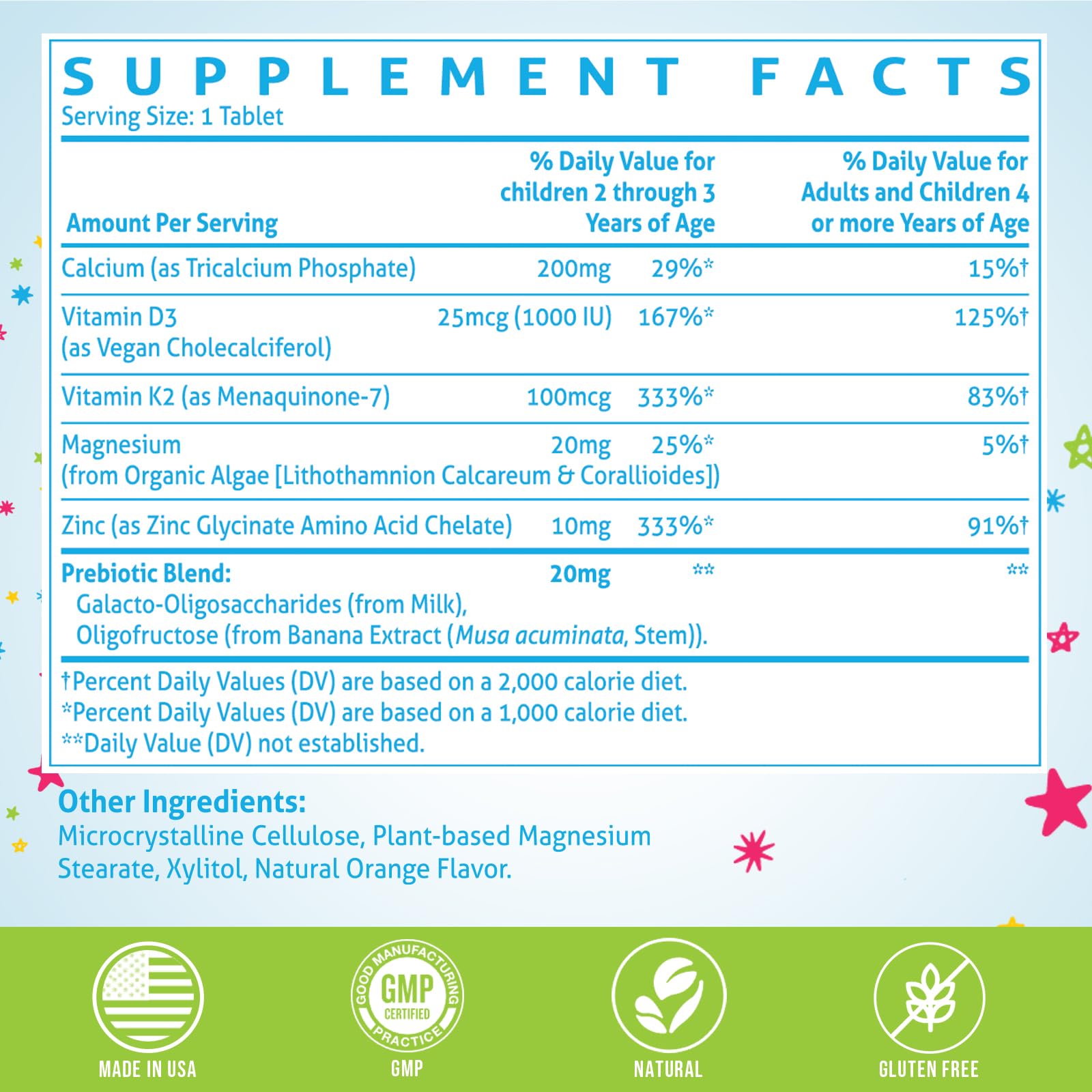 ChiQwench Kids Calcium Supplement chewable tablets packaging