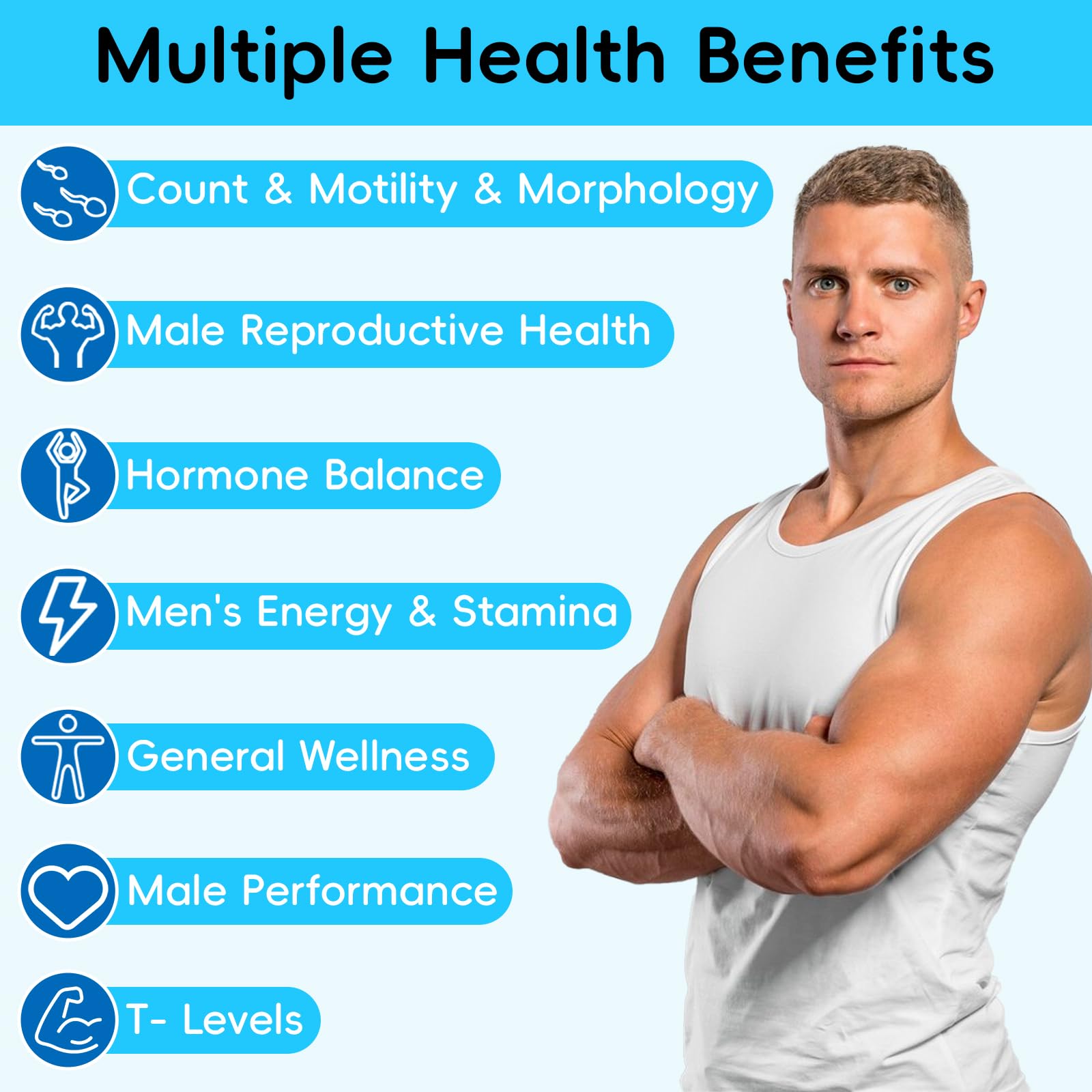 Chisytkiy Male Fertility Supplements back view with ingredient list