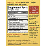 Chloe'C Flaxseed Oil Softgels displayed with herbs
