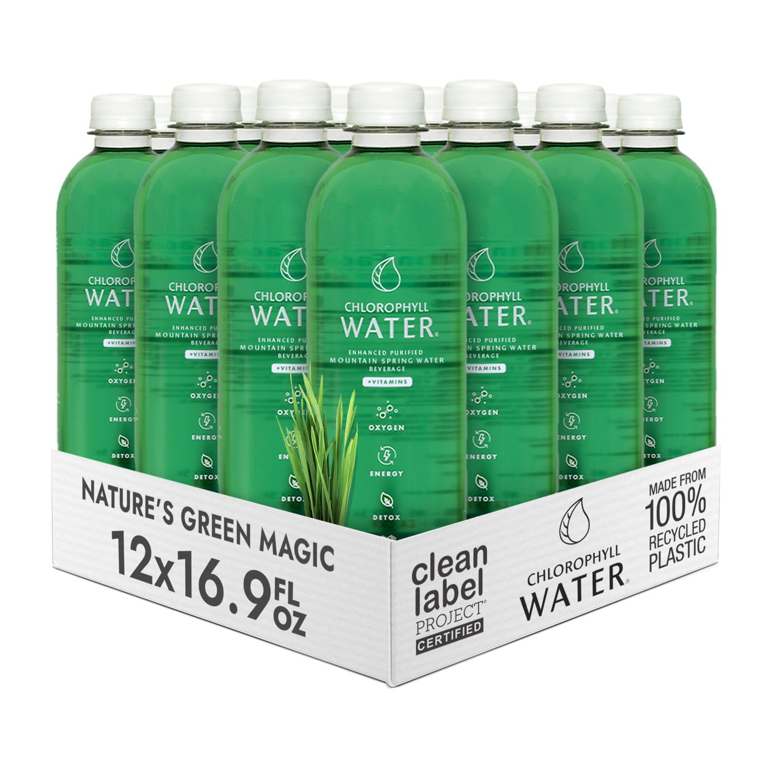Chlorophyll Water 6690g front view with clean label certification