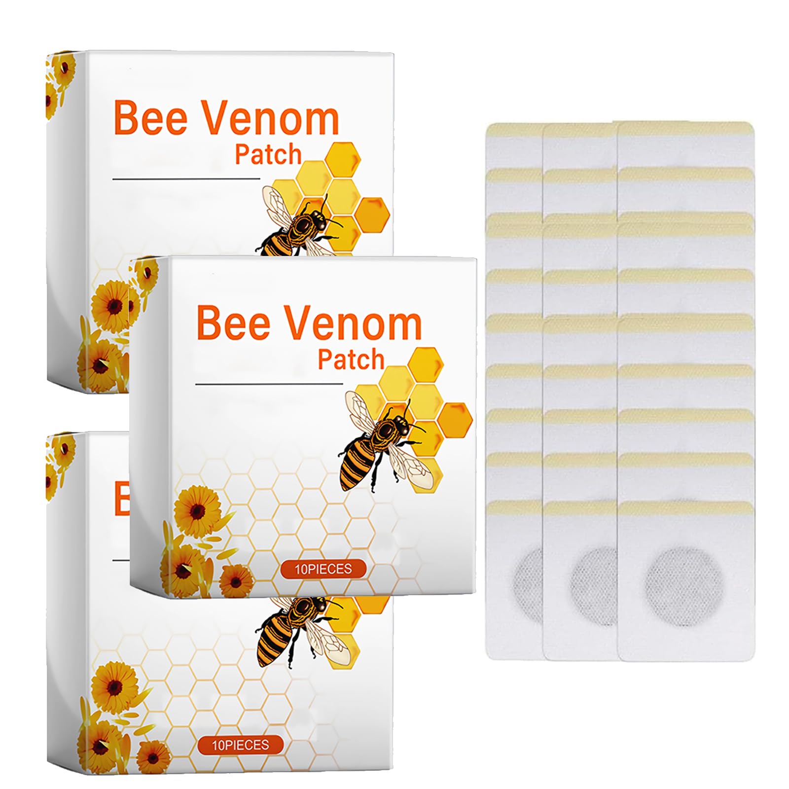 ChomiC Bee Venom Patches packaging front view with 30 patches