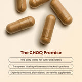 CHOQ Blended Vitamin & Mineral Supplement back view with ingredient list