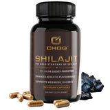 CHOQ Shilajit Supplement 50g front view with packaging