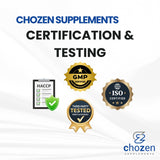 ChoZen Creatine Monohydrate Stick Packs with workout equipment